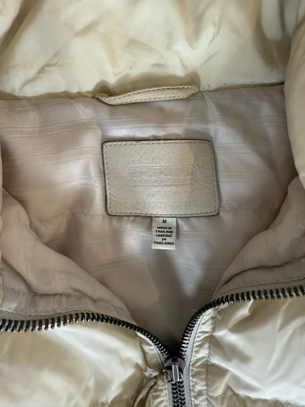 COACH - Cream Hooded Puffer Coat - Brand Unspecified - Picture 5 of 7